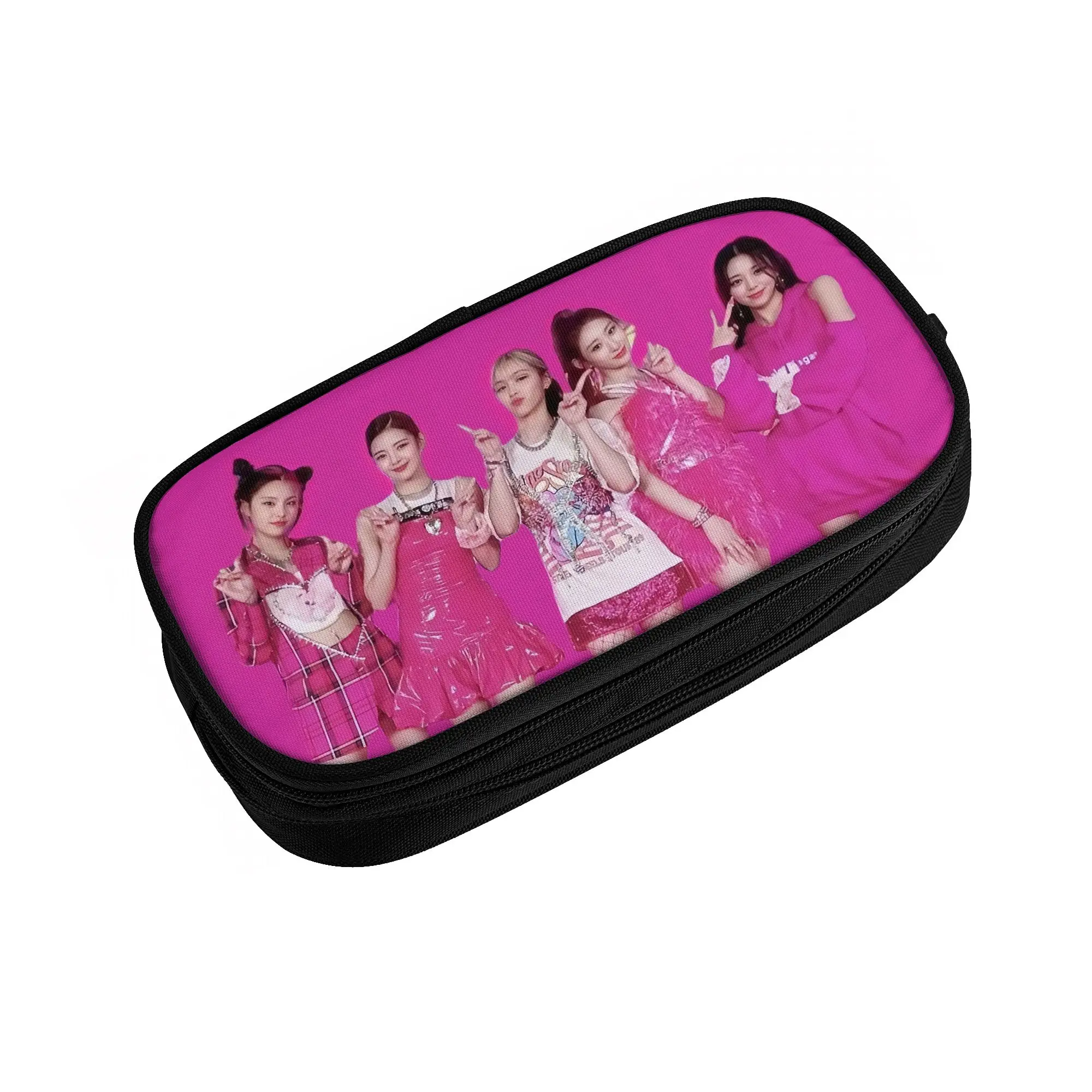 Kpop Group Itzyes Korean Girls Singer  Kawaii Pencil Cases Girls Boys Large Storage  Pencil Box Students Stationery