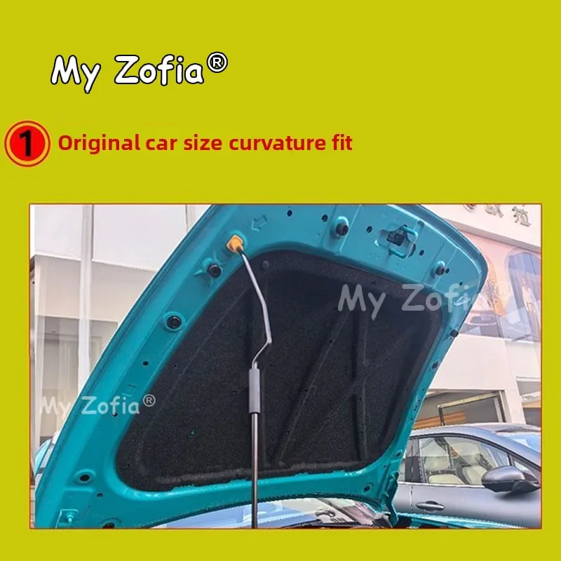 For GWM Ora 5 2025 2026 2027 Car Engine Hood Sound Insulation Cotton Heat Shield Mat Noise Reduction Insulation Pad Accessories