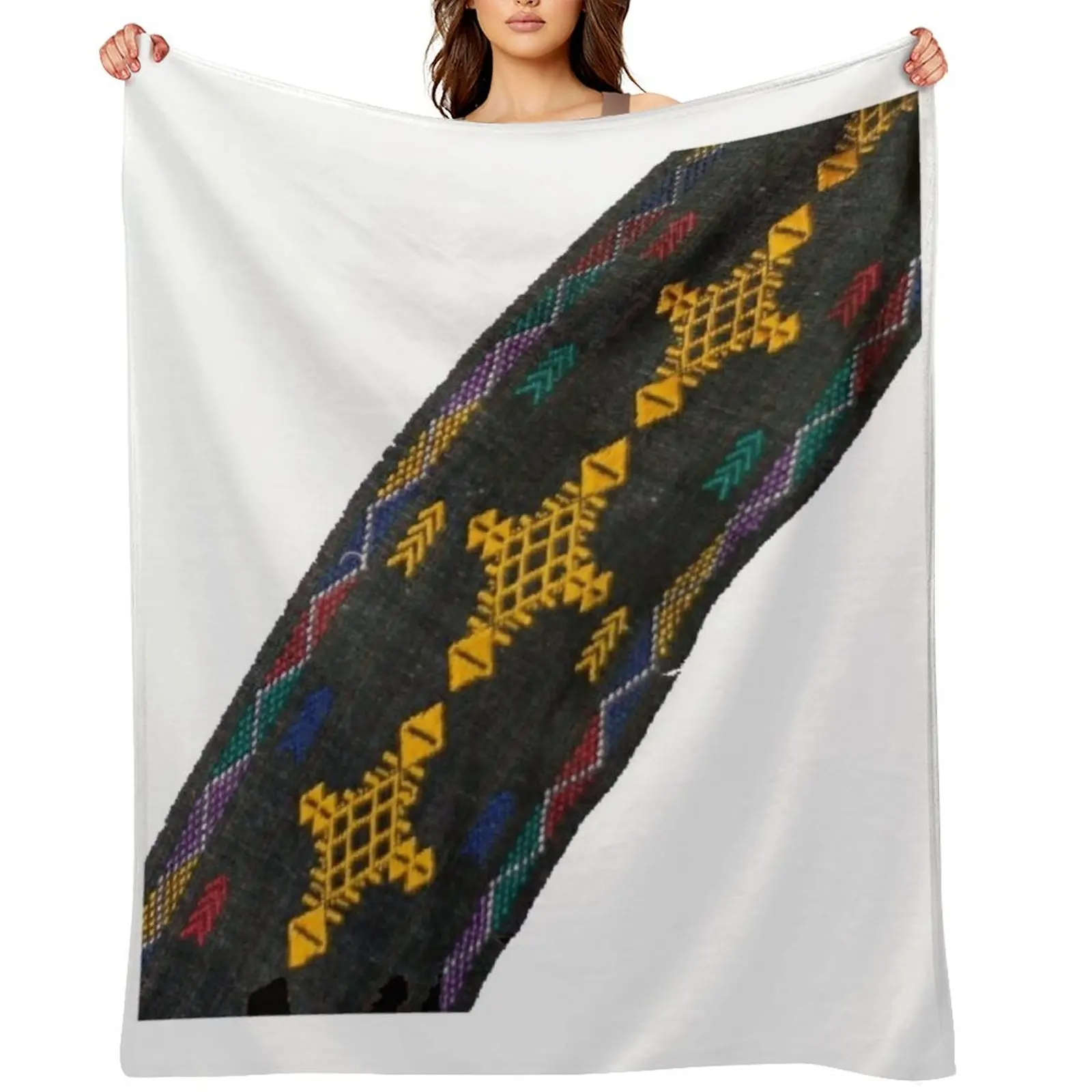 

Habesha Throw Blanket Baby Decorative Sofa Plaid on the sofa Soft Plaid Blankets