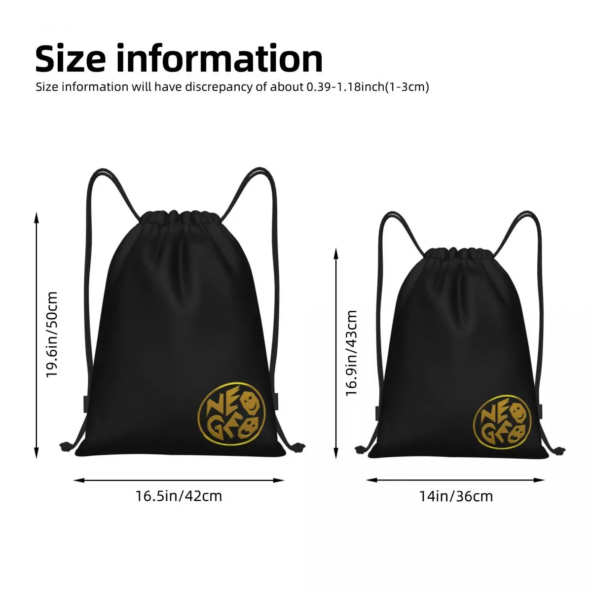 Neo Geo Arcade 18 Drawstring Gym Bag, Novidade Mochila, Viagem, Field Pack, Novidade