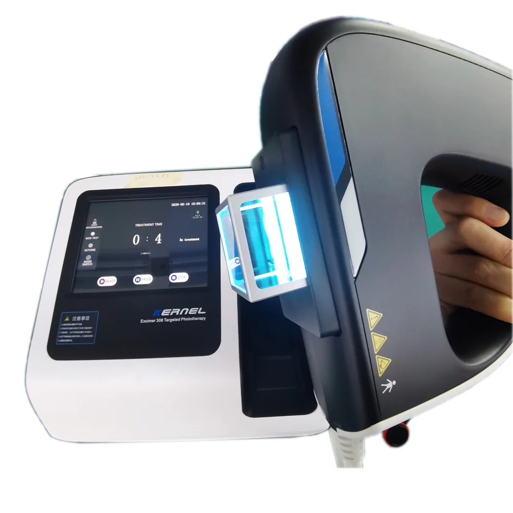 Sistema Láser Excimer XeCl de Alta Intensidad KN-5000D de 308nm para Tratamiento Dirigido del Vitiligo y Psoriasis, Suministro de Fábrica