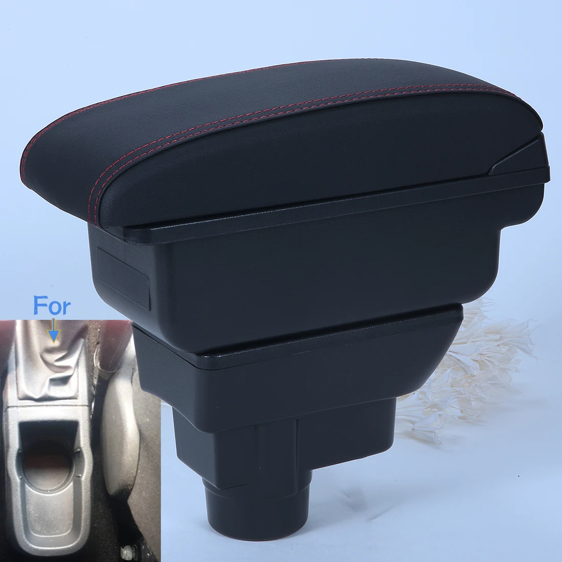 Für Opel Corsa D Armlehnenbox Für Opel Corsa Auto-Armlehne Rückenlehne Innenausstattung Aufbewahrungsbox Nachrüstteile Auto-Zubehör