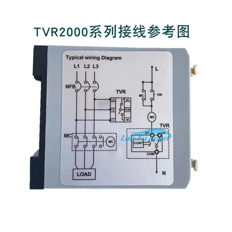 

2PCSThree-phase power supply 415v overvoltage/undervoltage phase failure phase sequence relay GOLDAIR TVR2000Z-4