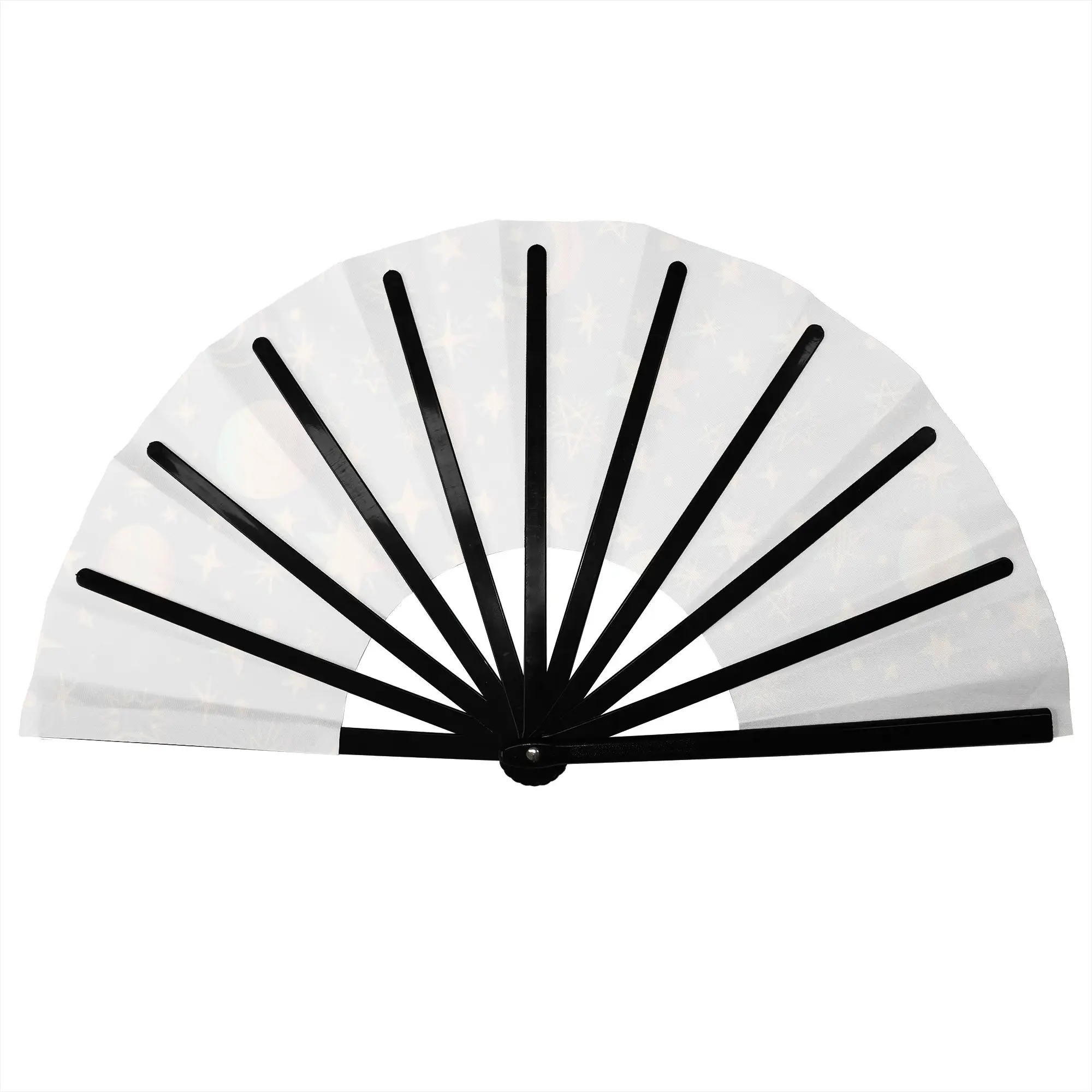 Celestial Moon And Stars Traditional Folding Fan Chinese Style Galaxy Space High-Quality Fans Gift Exquisite Decorative Hand Fan