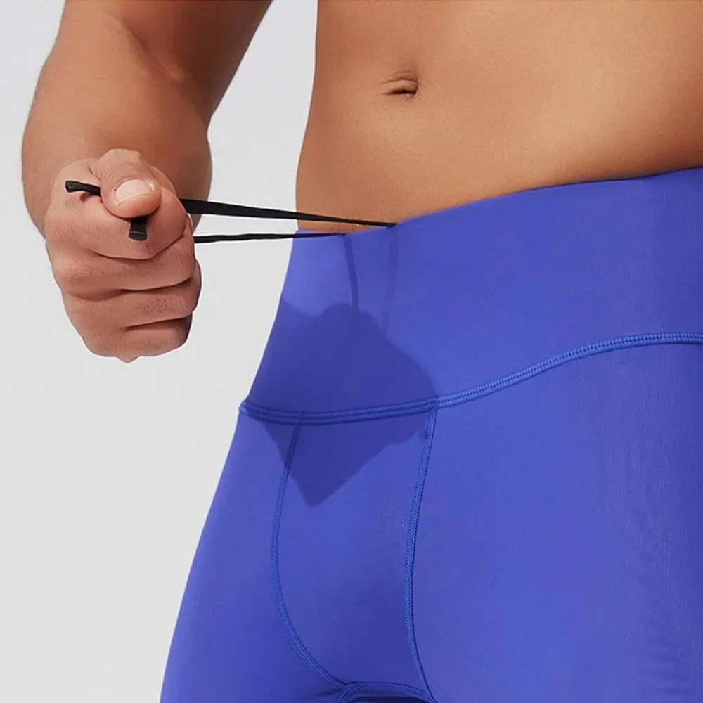 2026 Men Women Racing Shorts 80% Nylon Compression Moisture-Wicking Marathon Trail Running Tights with Mesh Pockets 4