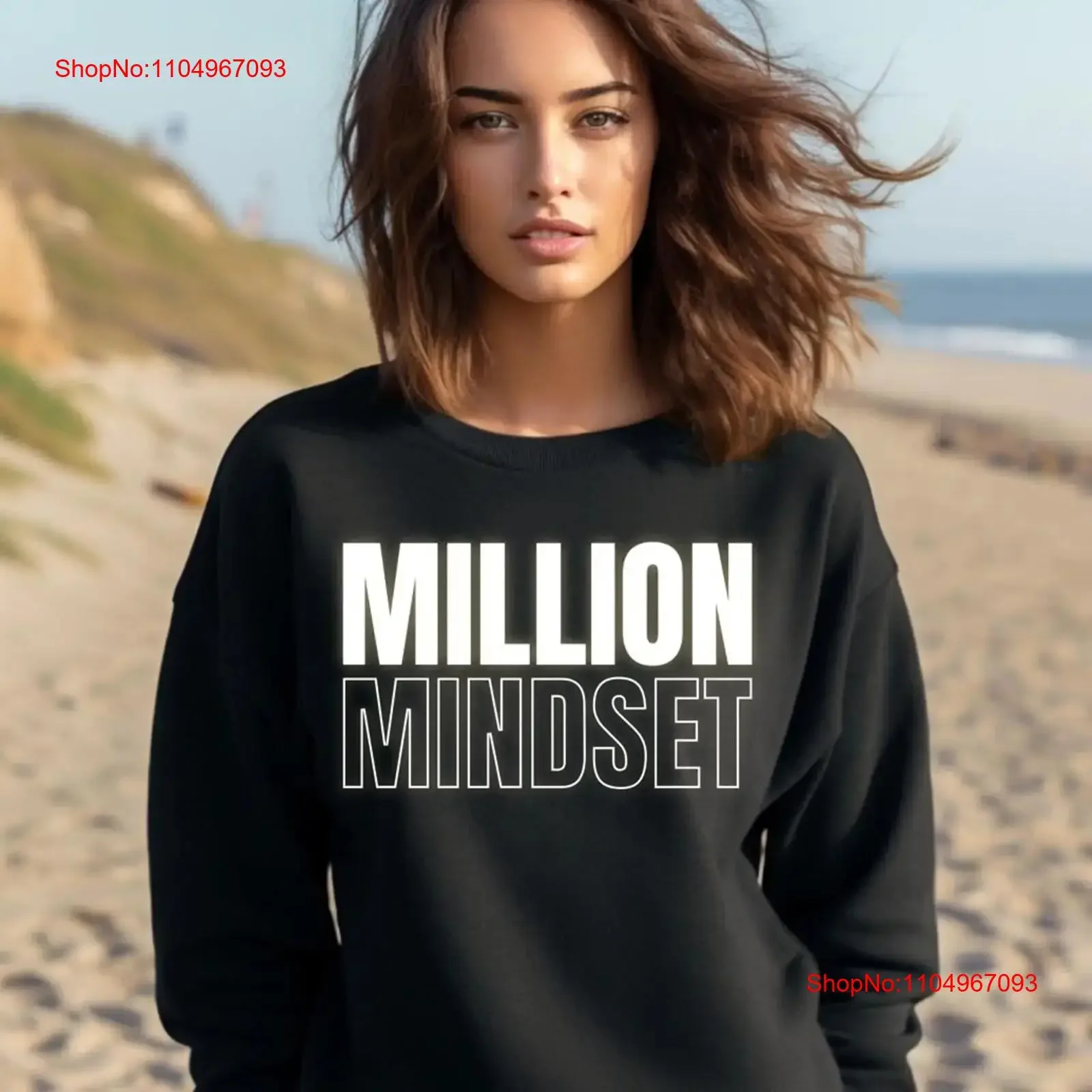 

Millionaire Mindset Crewneck SweaT T Shirt Manifesting Wealth in Style creation Success tee Manifest gift for him vintage homme