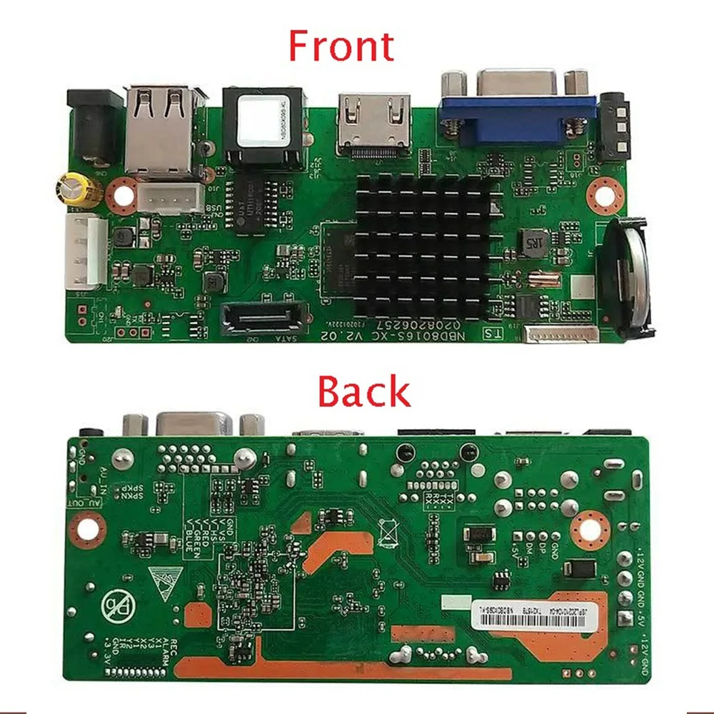 Carte d'enregistreur vidéo numérique H.disparates, réseau NVR, DVR, caméra IP Max 12T, détection humaine du visage, OVNIF XMEYE 1 SATA P2P, 10CH x 5MP