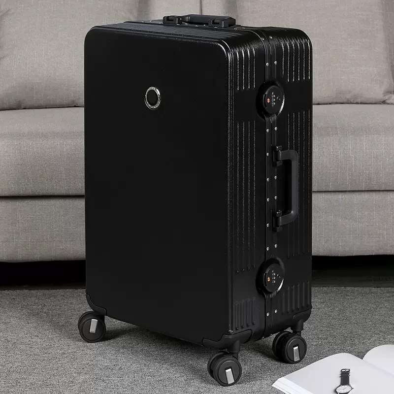 High Quality Colorful Sleek Minimalist 20/22/24/26/28 Inch Size Aluminum Frame Rolling Luggage Spinner Brand Travel Suitcase