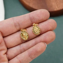 Alloy Gold Plated Virgin Mary Pendant For DIY Necklace Bracelet Earrings Jewelry Accessories Catholicism Christianity Religion
