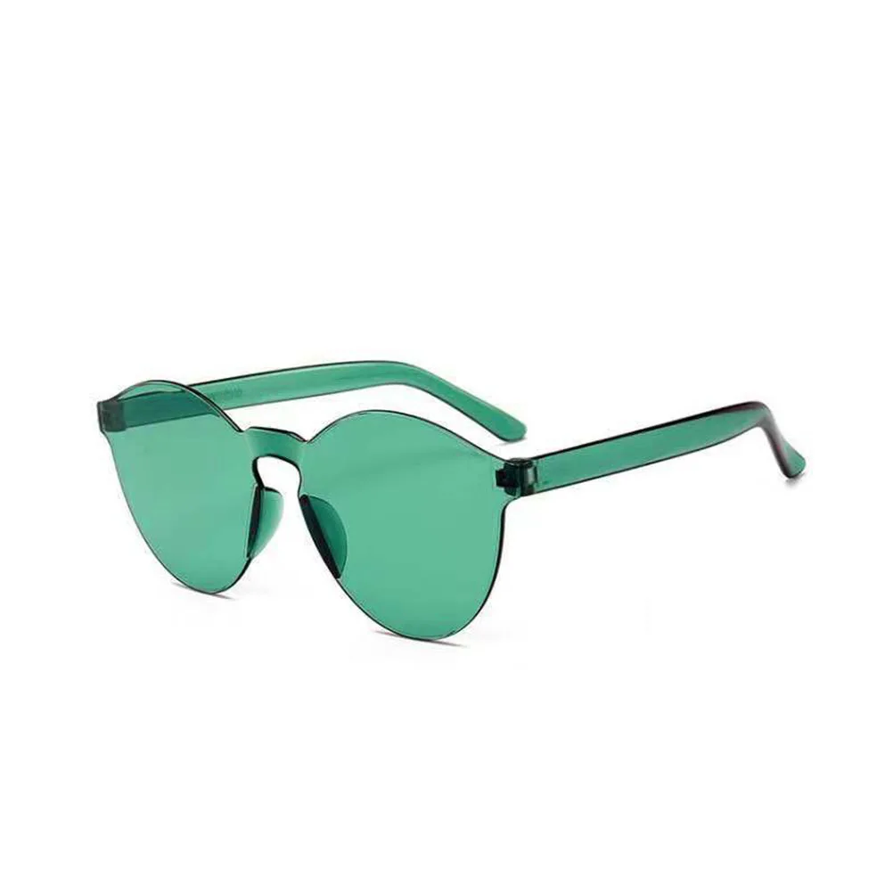 

9Pcs Fashion Sunglasses Transparent Jelly Color Uv400 Eyewear Photo Props Protective Chic Sunglasses Fashion Eyewear