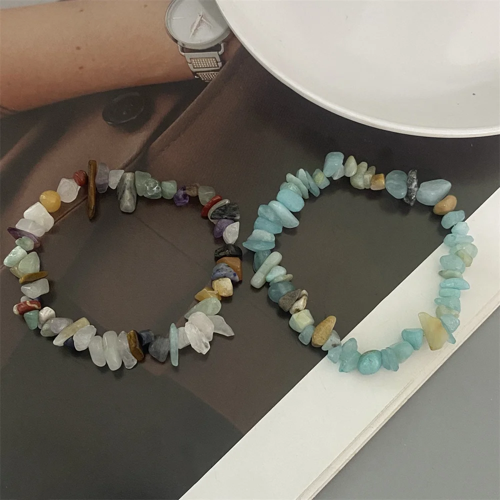 2026 سوار من حجر الكريستال الطبيعي للرجال والنساء غير النظامية الريكي محظوظ سوار موضة الفراولة كريستال جمشت مجوهرات #4