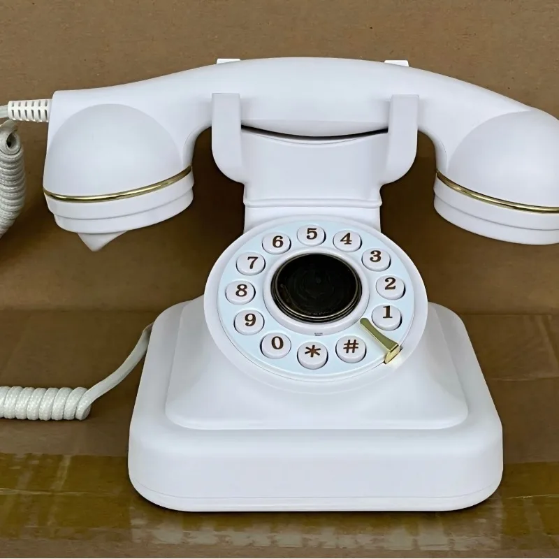 Vintage Message Recording Landline Phone Antique Audio Guestbook Telephone For Wedding Party Voice Message Keepsake Decoration