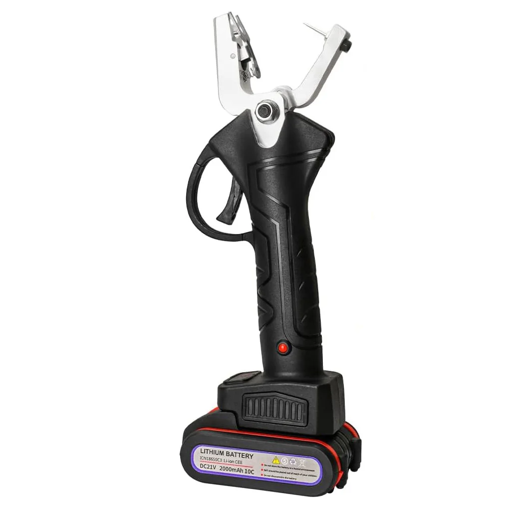 牛、羊、豚用の充電式電動耳タグ装着器で、楽々家畜タグ付け