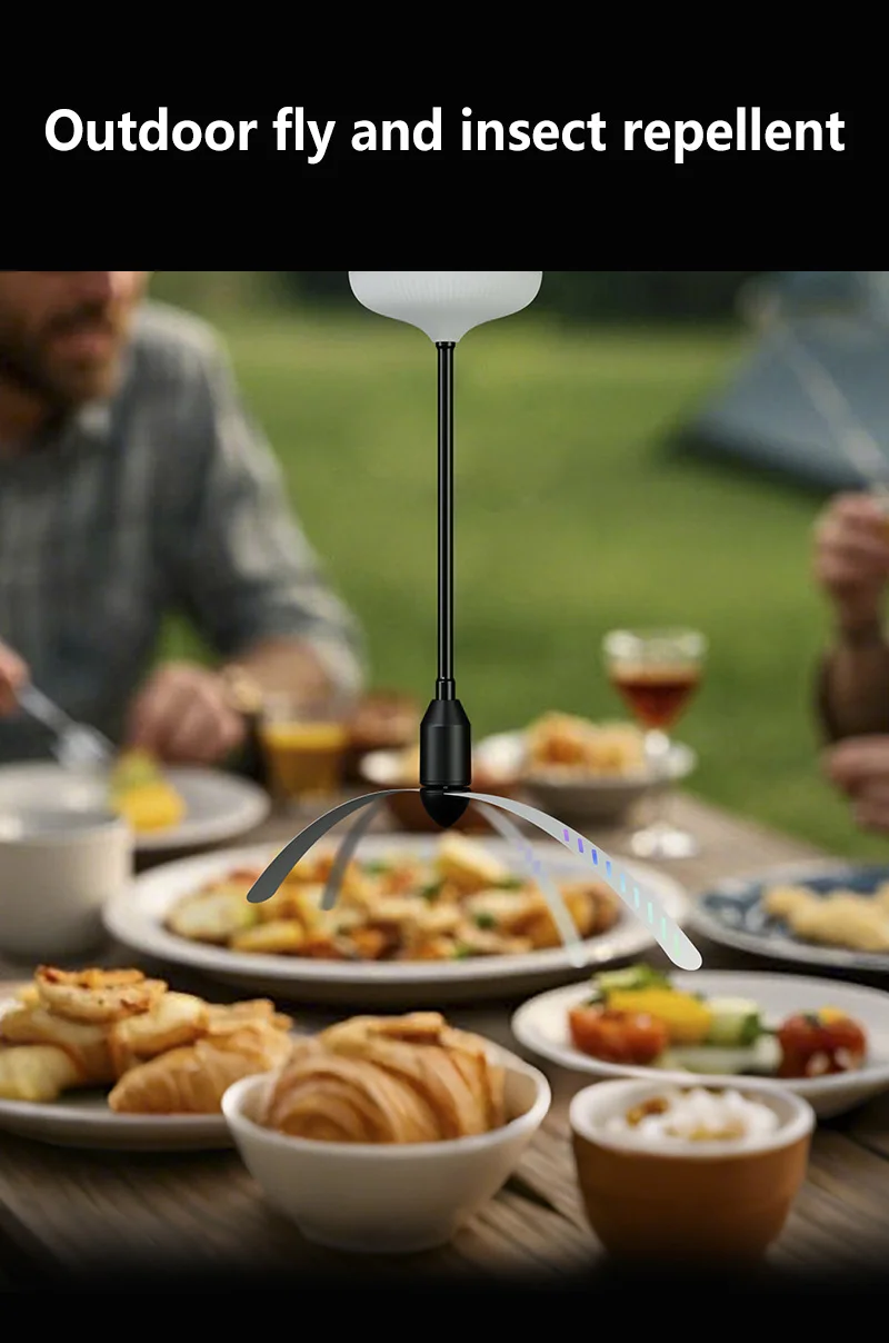 Lenovo Portable Mosquito Repellent Fan Multi Angle Adjustable Hanging Bug Repellent Fan Lamp Mosquito Insect Repellent Device
