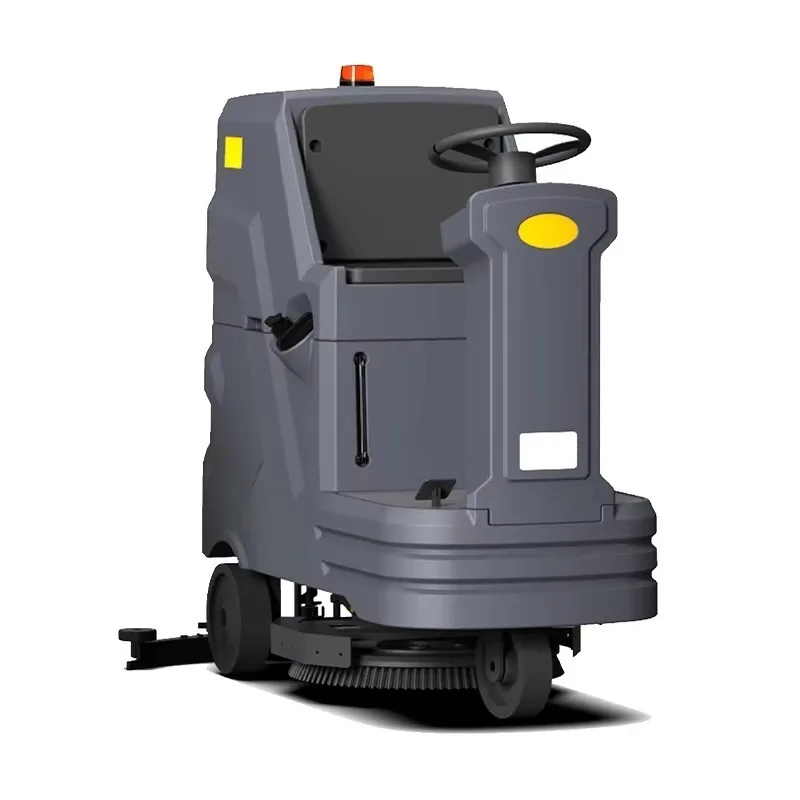 Commercial Industrial Ride on Cleaning Machines Battery 120L Road Floor Sweeper Machine