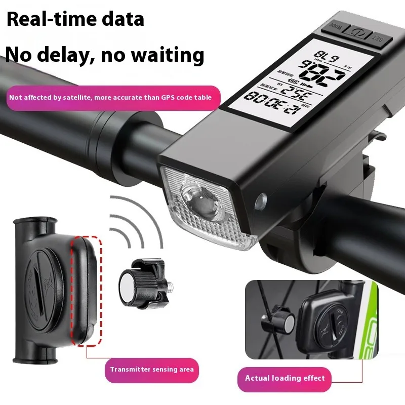 

Bicycle Headlight GPS Bicycle Front Light Horn 3 in 1 Wireless Bicycle Computer GPS MTB Bike Speedometer Waterproof Flashlight