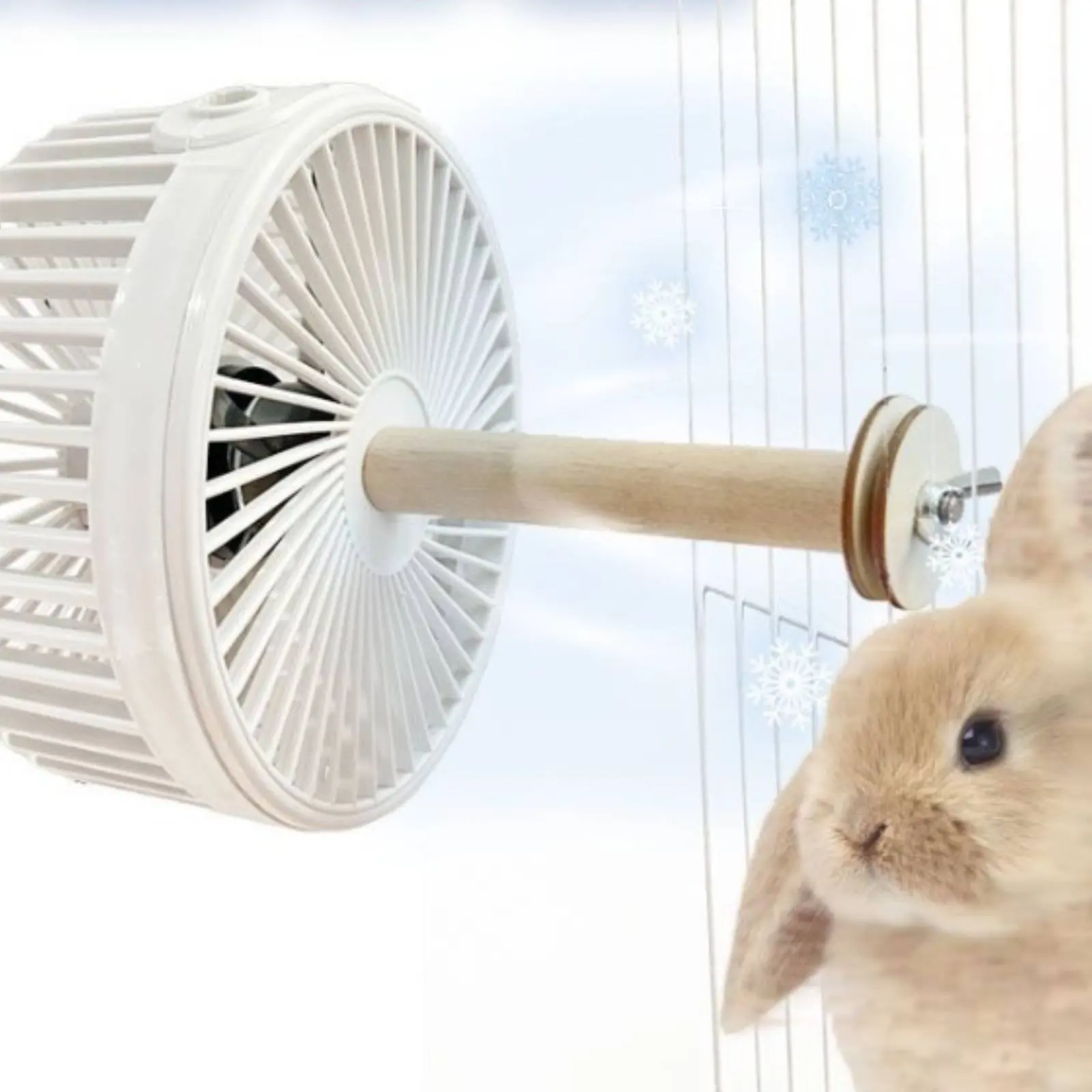 Rabbit Cooling Fan Direct Breeze Chinchilla Fan Pet Care Quiet Design Hygienic for Summer
