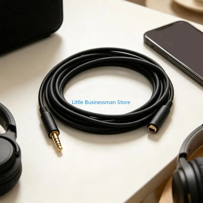 4,4-mm-Kopfhörerkabel, symmetrisches Stecker-zu-Buchse-Kabel mit 2 Metern Länge für die Verwendung tragbarer Musikgeräte, die – Detail 4