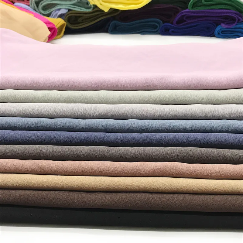 70*180cm Muslim Chiffon Hijab Shawls Scarf Women Solid Color Head Wraps Women Hijabs Scarves Ladies Foulard Femme Muslim Veil