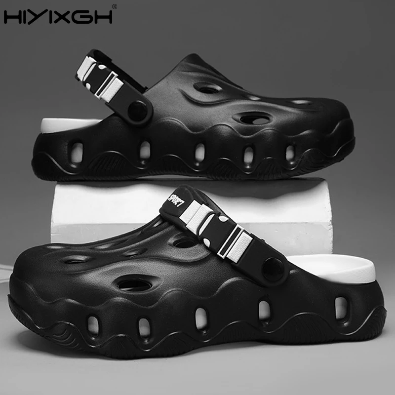 

The year 2025 New style thick-soled Casual beach shoes Men's and women's slippers Outdoor slippers summertime