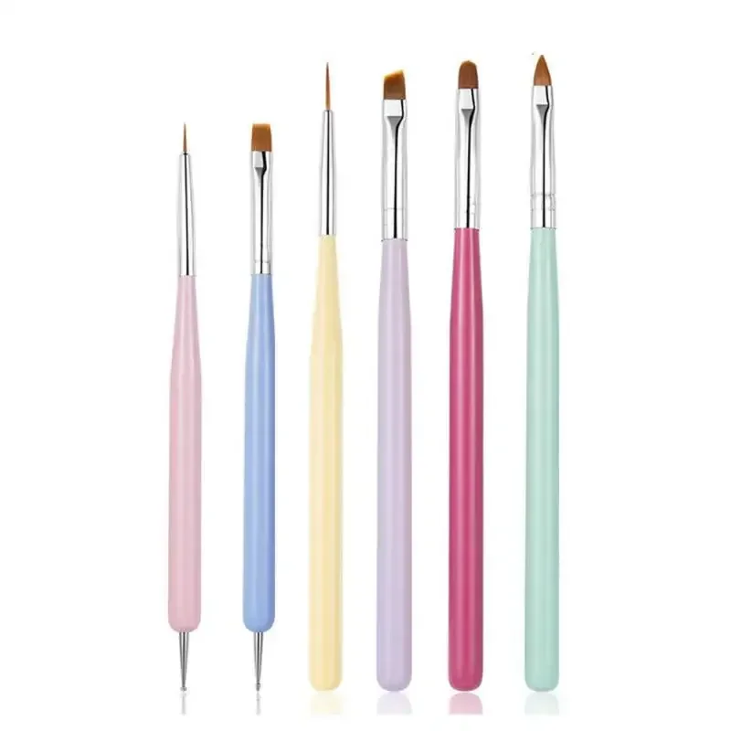 Nail Art Liner Brush Beginner Set For Manicure French Lines Painting Stripe Drawing Design Tools Accessories Pen