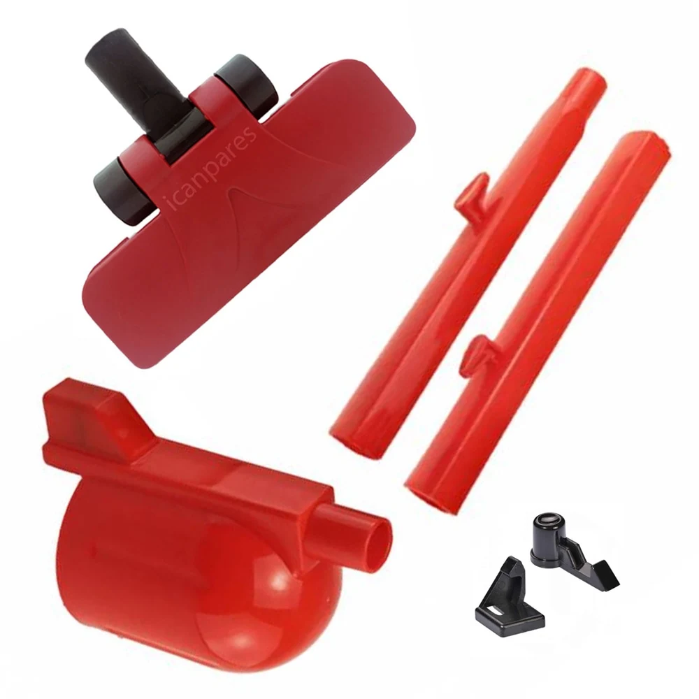 Compatible for Fantom P 1200 DU 2000 Vacuum Cleaner Practical Rectangular Absorber Hopper and Pipe Kit-Red