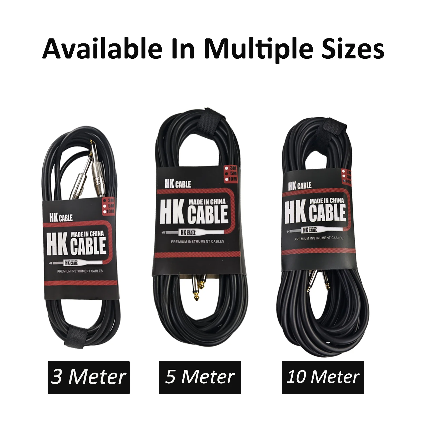 3M/5M/10M Electric Guitar Effects Pedals Connection Cable No Noise Shielded Bass Cable Metal 6.35mm Connector Guitar Accessories