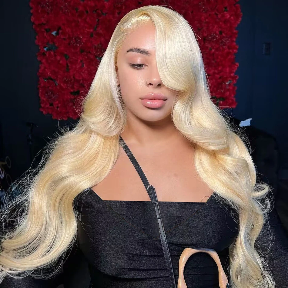 

13x4 Blonde 30 40 High Inch 13x6 613 HD 250 Density Glueless Body Wave Human Hair Lace Front Wig Honey Lace Frontal Wigs Women