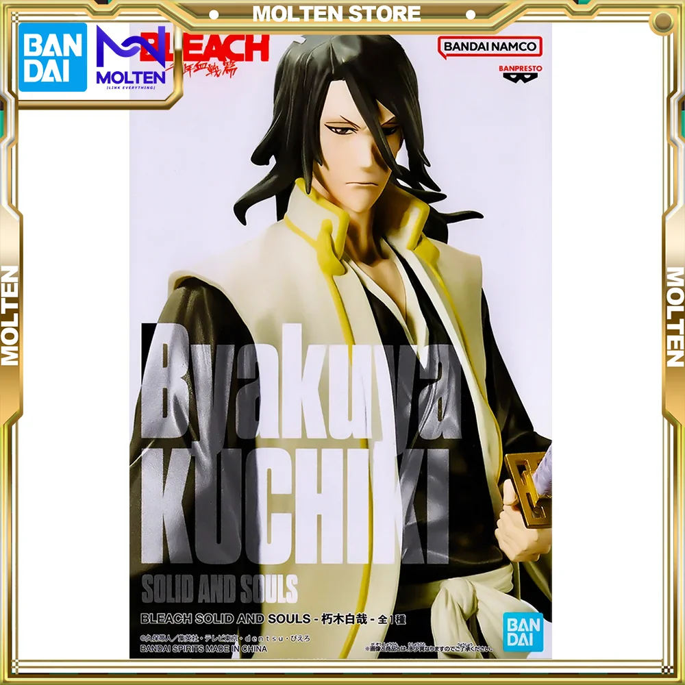 BANPRESTO Original BLEACH SOLID AND SOULS Byakuya Kuchiki Anime Figure PVC Complete Mode