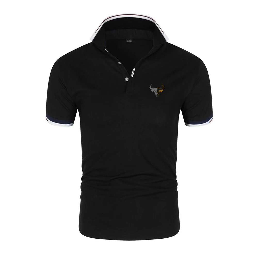 Deporte patrón de toro ropa deportiva para hombre entrenamiento ejercicio compresión Fitness manga corta deportes secado rápido gimnasio Polo camisas