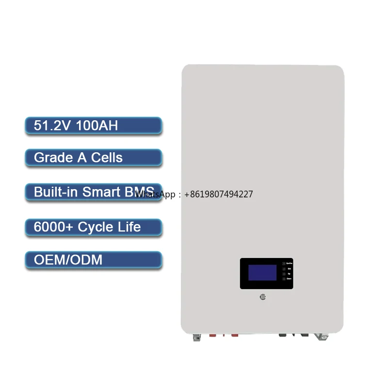 

Jesudom 51.2V 100AH Lithium Lifepo4 Battery 5120KWH Solar Energy Home Energy Storage Battery With BMS Protection