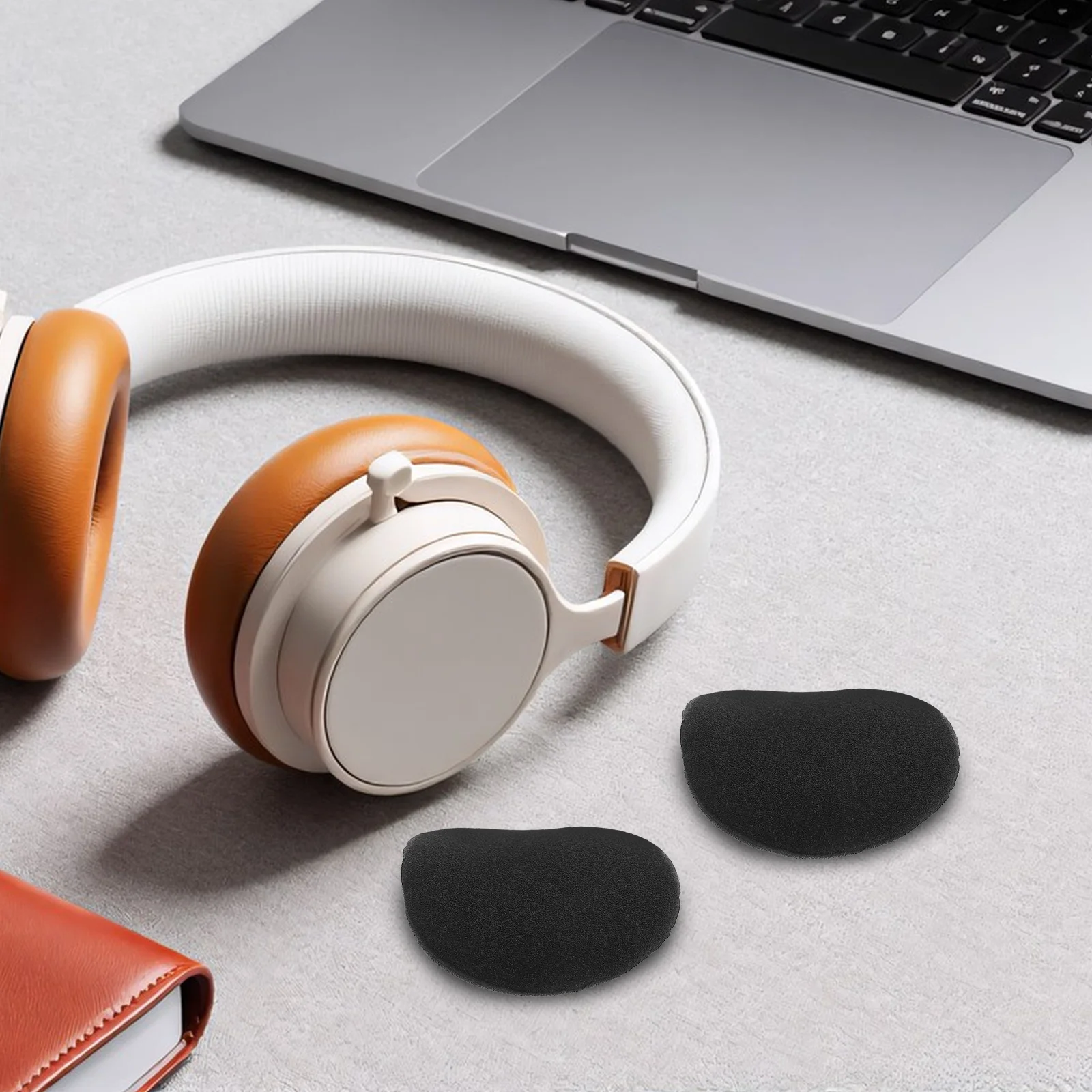 

80 pc Replacement Ear Cushions For Px100 Px131 Koss Headphones 45Mm Black Foam Earpads Comfortable Bass Enhanced