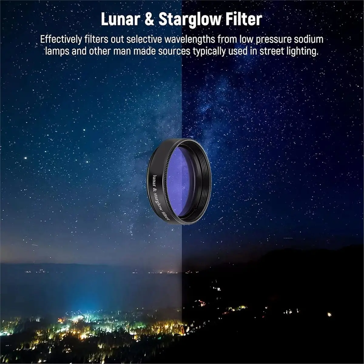 Filtro Lunar para Telescopio DT85 HOT de 1.25 Pulgadas, Filtro CPL, Juego de 5 Filtros de Color para Ocular, para Observación Lunar y Planetaria