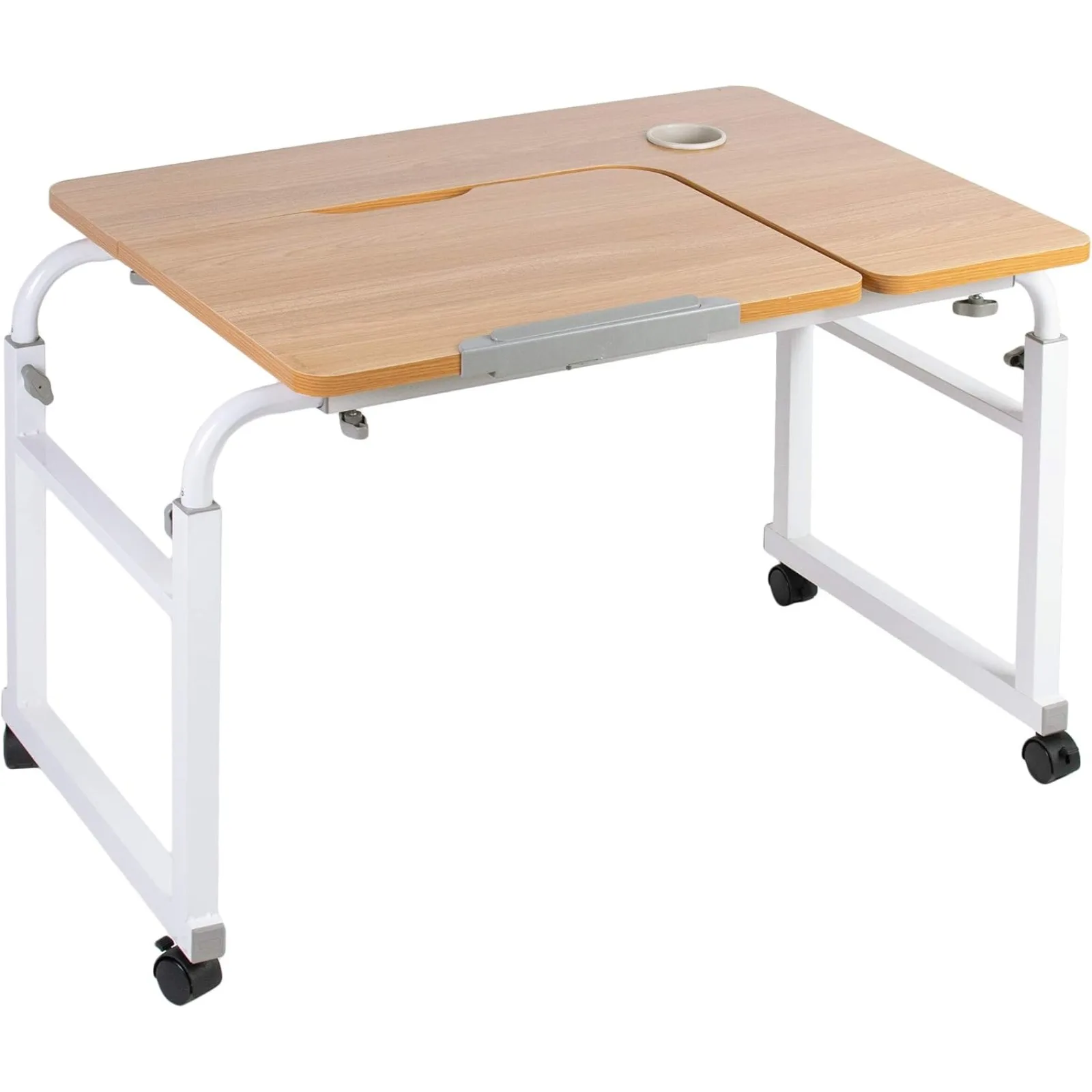 US Height and Length Adjustable Mobile Desk for Kids and Adults, Tilting Table Top,Rolling Interactive Ergonomic Workstation on,