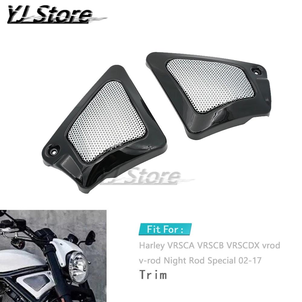 Ajuste para Harley VRSCA VRSCB VRSCDX vrod v-rod Night Rod Special 02-17 motocicleta Airbox marco cuello cubierta lateral de entrada de aire