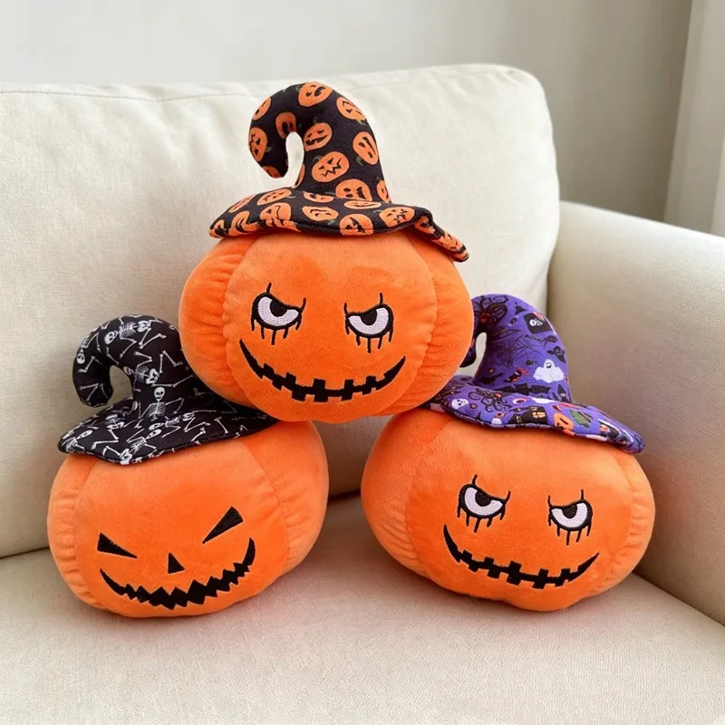 2026  Halloween Pumpkin Plush Pillow, Holiday Props, Decorative Ornaments, Pumpkin Gift Dolls For Halloween Gifts Room Decor