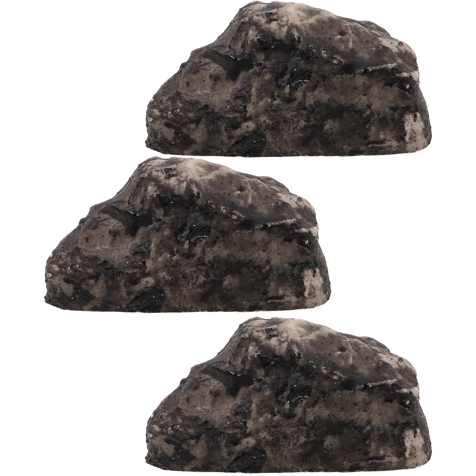

3pcs Stone Key Box Resin Fake Rock Hide Case Artificial Storage Safe Durable Outdoor Garden Yard Hidden