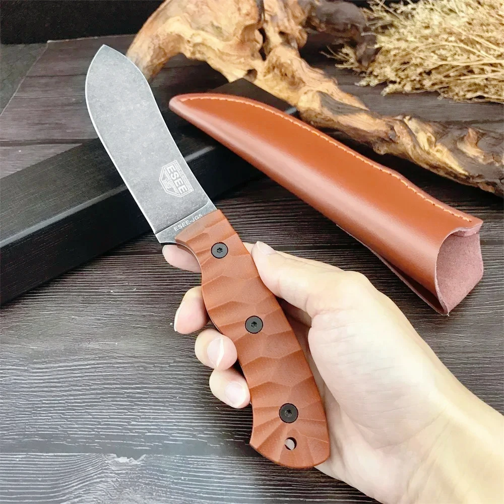 

ESEE JG5 Kitchen Utility Knife D2 Steel Blade G10 Handle Pocket Fruit Knife Suitable for Everyday Carry EDC Tools