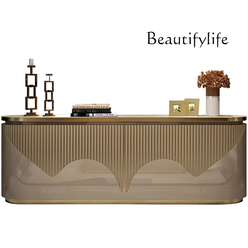 

Postmodern simple TV cabinet paint baking process American small apartment high living room Hong Kong floor cabinet