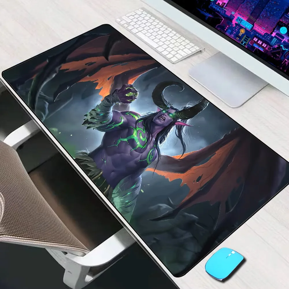 World of Warcraft Illidan Large Mouse Pad Gaming Accessories Mouse Mat Laptop Keyboard Mat PC Gamer Desk Pad Computer Mousepad