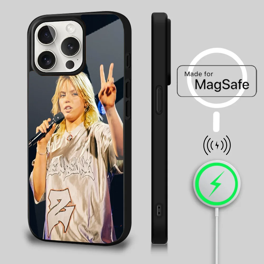 Singer R-Renee Rapp Phone Case For iPhone 16 15 14 13 12 11 Plus,Pro,Max Mini Magsafe Magnetic Wireless Charging