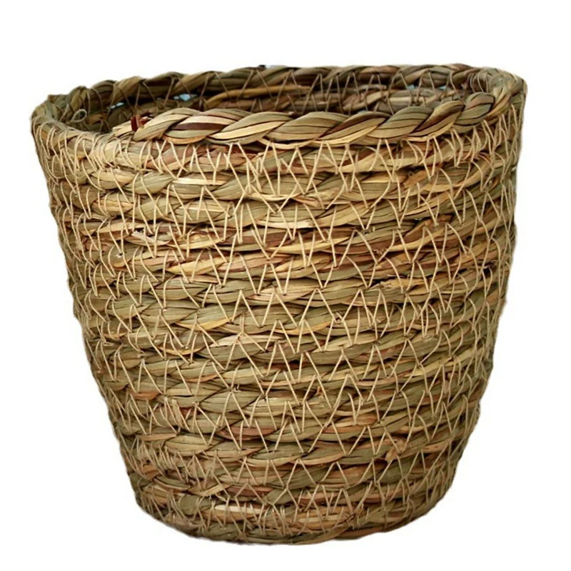 

Home Decoration Straw Flower Pots Garden Flower Pots Containers Wicker Rattan Vases Storage Boxes Rattan Flower Basket