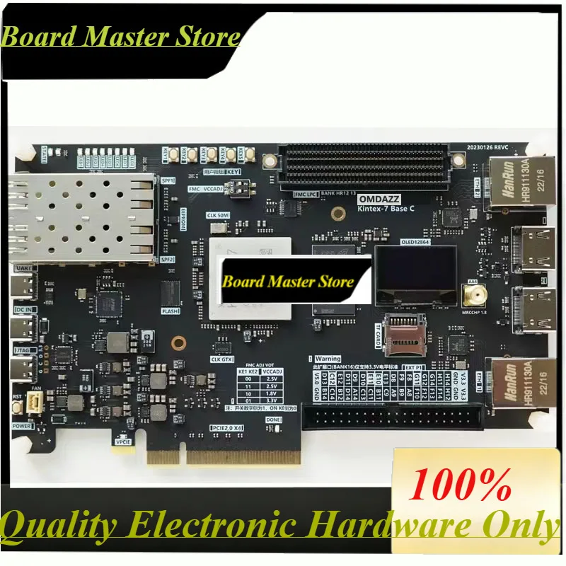 BoaMasMFpga Demo Board Kintex-7 Xc7k325t Pcie Development Board With Gigabit-ethernet-ports, 10-gigabit Sfp Optical, Fmc Lpc Int