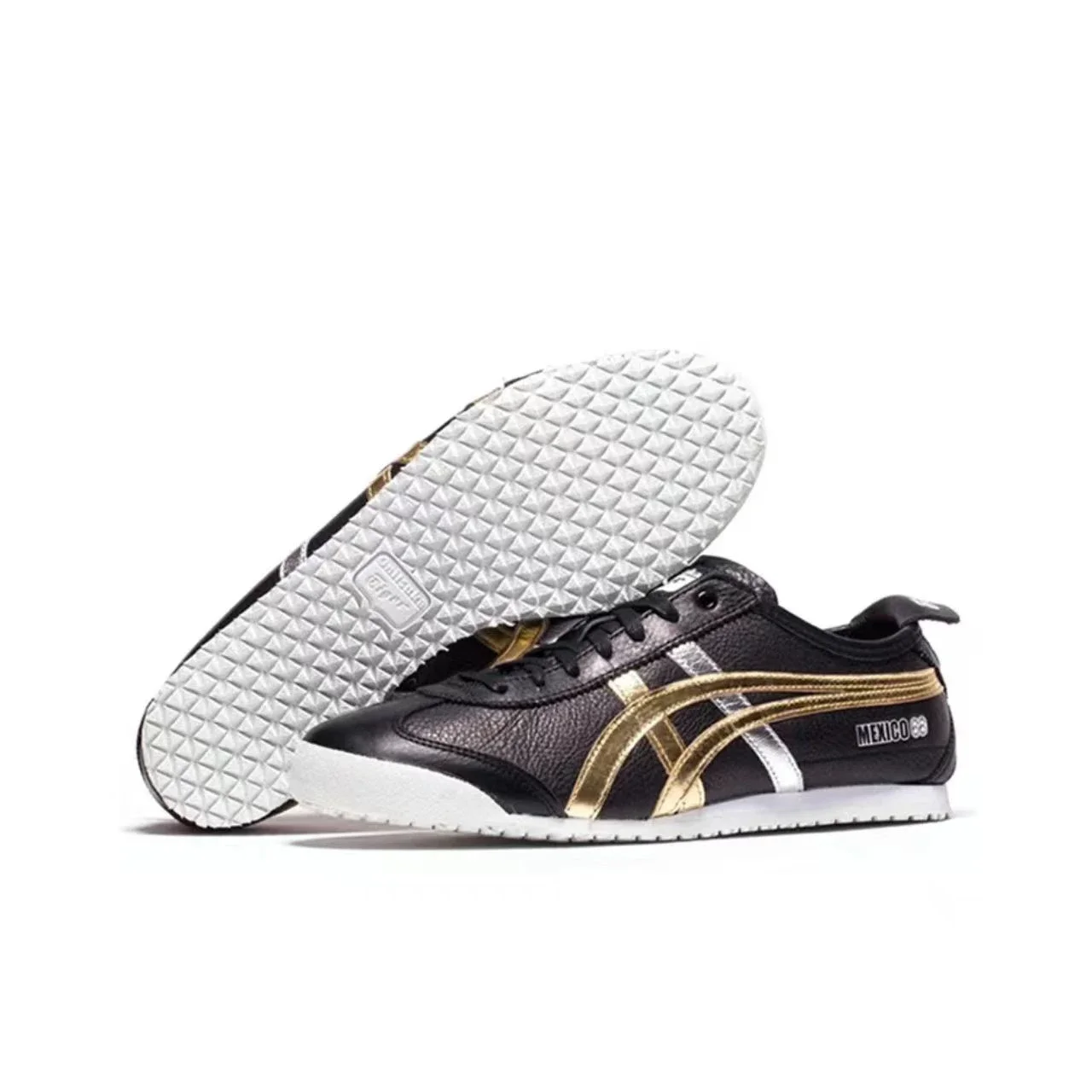 Asics Onitsuka Tiger MEXICO 66 Original Classic Low Side Men Women Sneaker Lightweight Black Sneakers  Sneakers