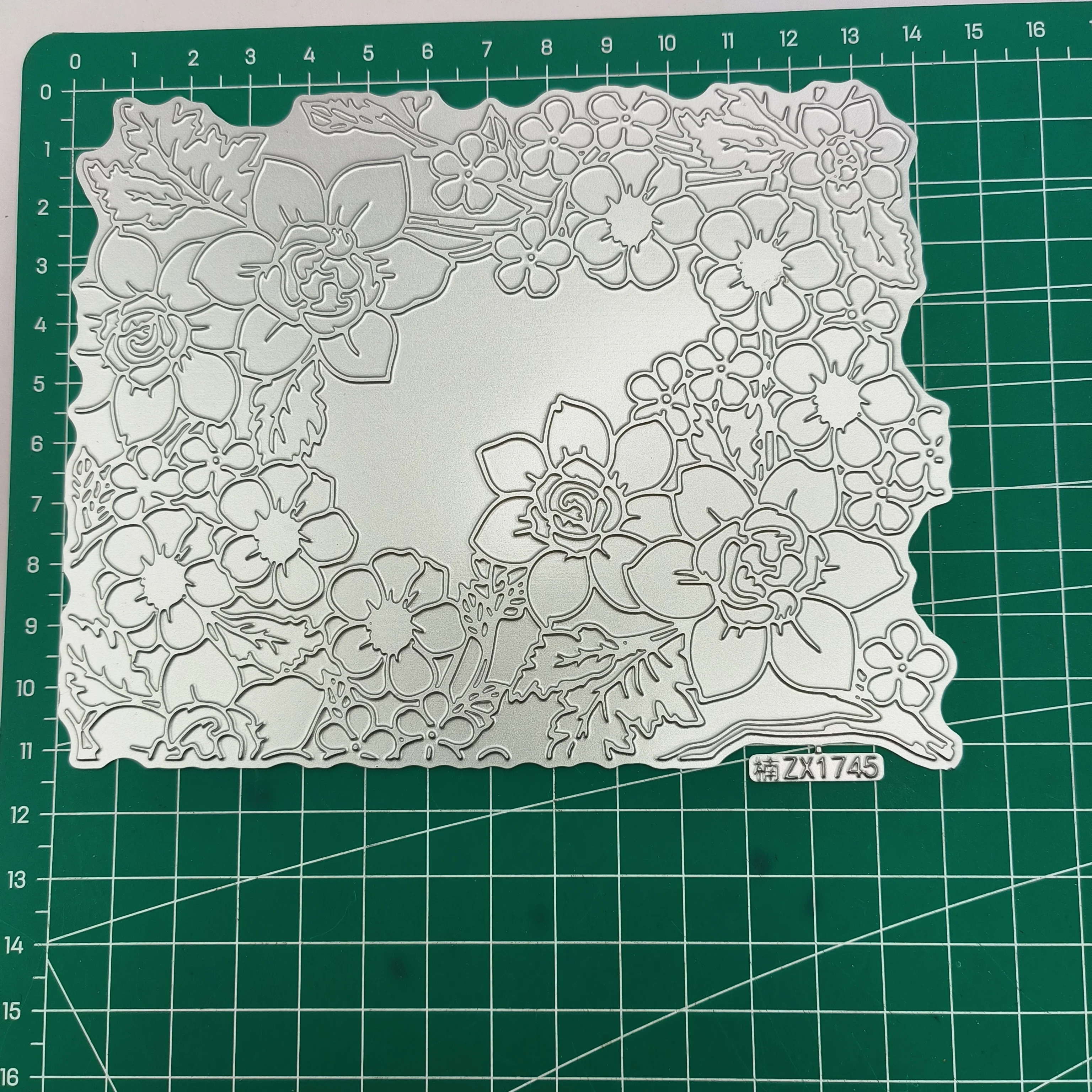 Flower Pattern Glimmer Hot Foil Plate Hot Foil Scrapbook Diary Decoration Stencil Embossing Template DIY Greeting Card Handmade