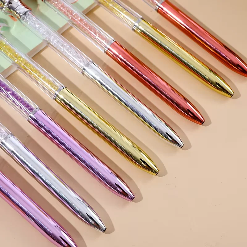 Luxury Crown Crystal Ballpoint Pen, Retractable Metal-Look Diamond Pen for Office, Gift, School