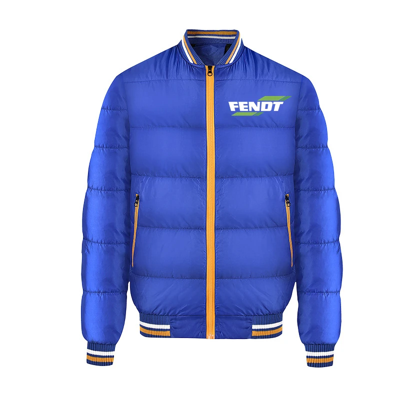 Winter New FENDT Print Custom Made Solid Color Men Down Jacket Pocket Cotton Warm Thicken Slim Casual Man Down Jackets Selling