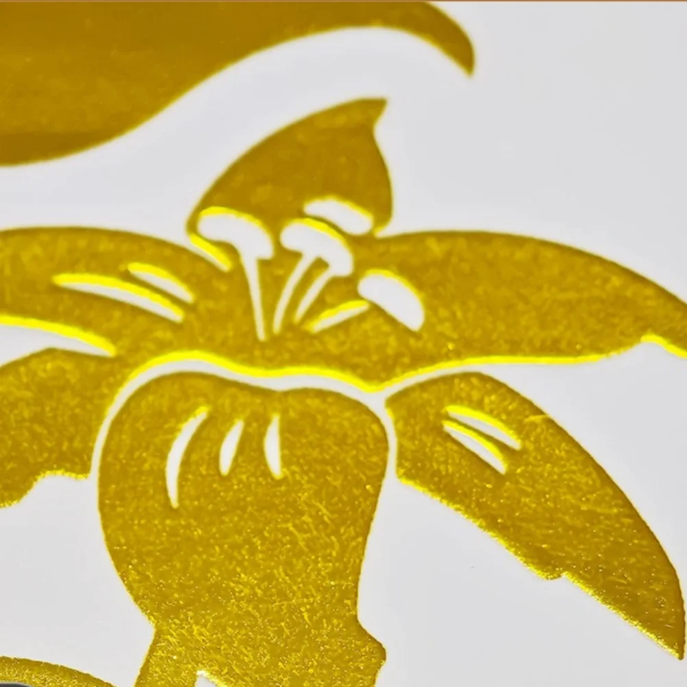 

Self-adhesive PVC Butterfly Wall Decal Self-stick PVC Easy To Remove Fade-resistant Metallic Hot Stamping Golden