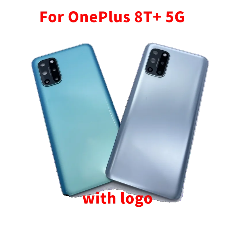 For OnePlus 8T  5G  Battery Back Cover Glass Rear Door Housing Panel Case Replacement For One Plus 1  8T 8 T Camera Lens