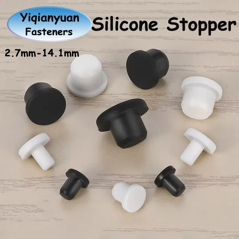 Yiqianyuan Silicone Plug Inner Hole Stopper Eyelet Joint Waterproof Washer Protective Ring Plugs Cover Nut Cap T-plug Round